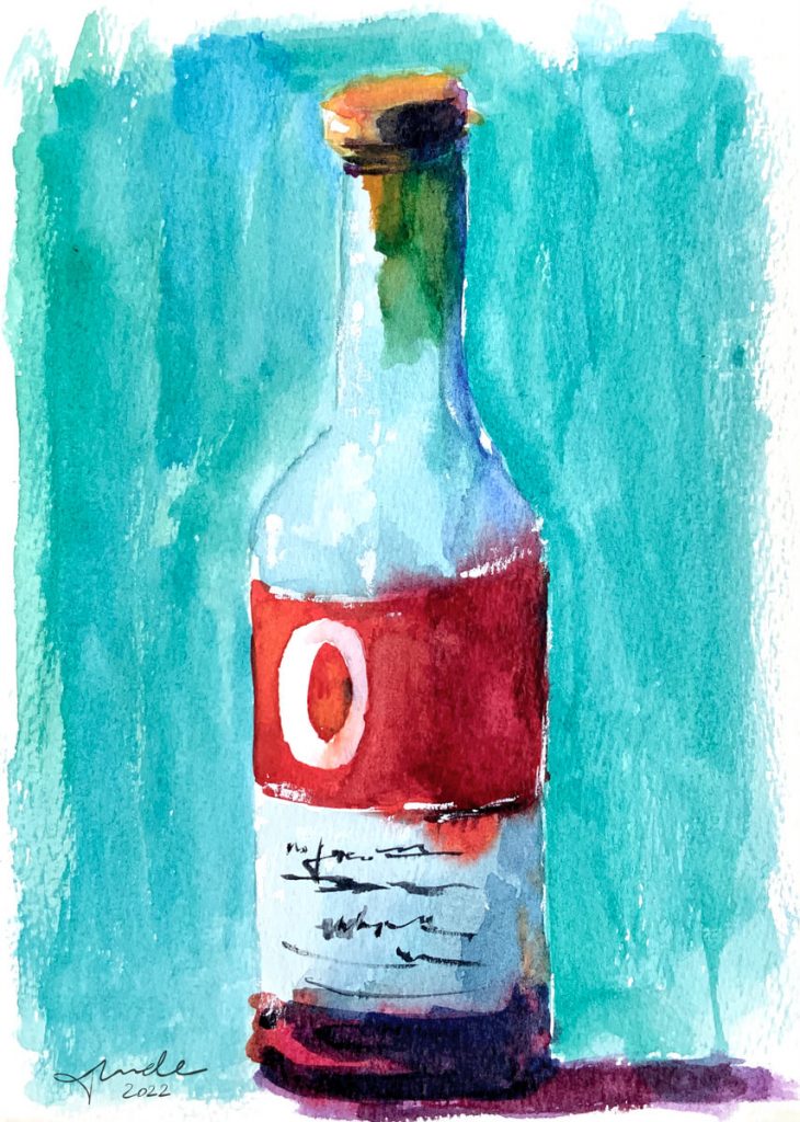 Bottle of Juice - Still Life - Tunde Szentes