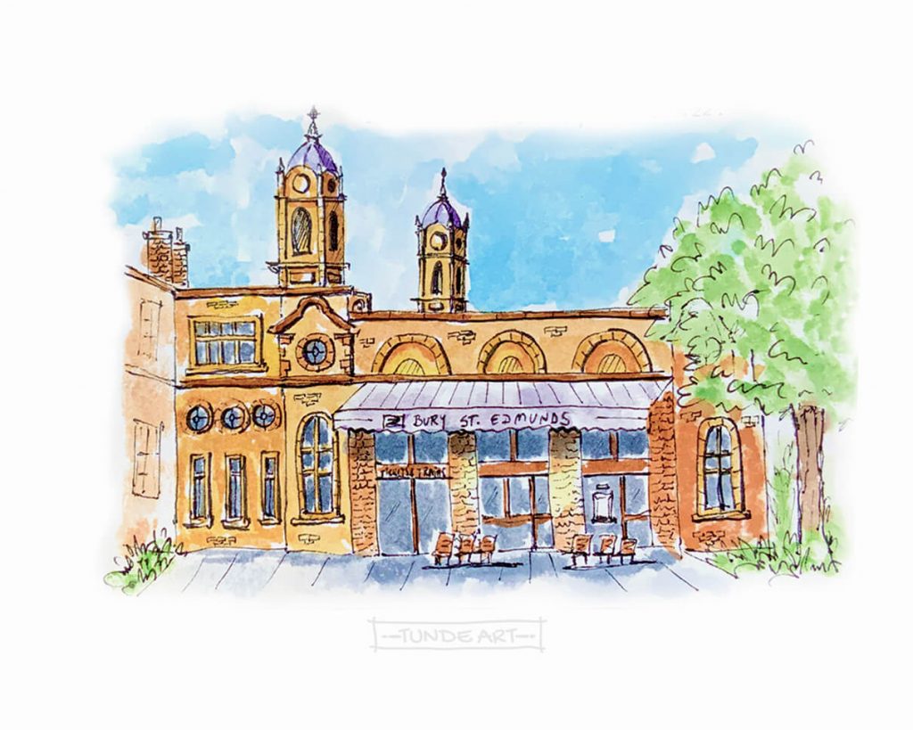 Bury St. Edmunds Station Sketch - Tunde Szentes