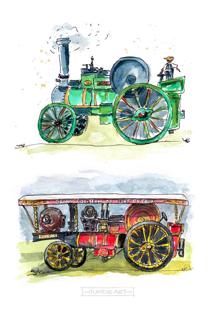 Haddenham Steam Rally Sketch