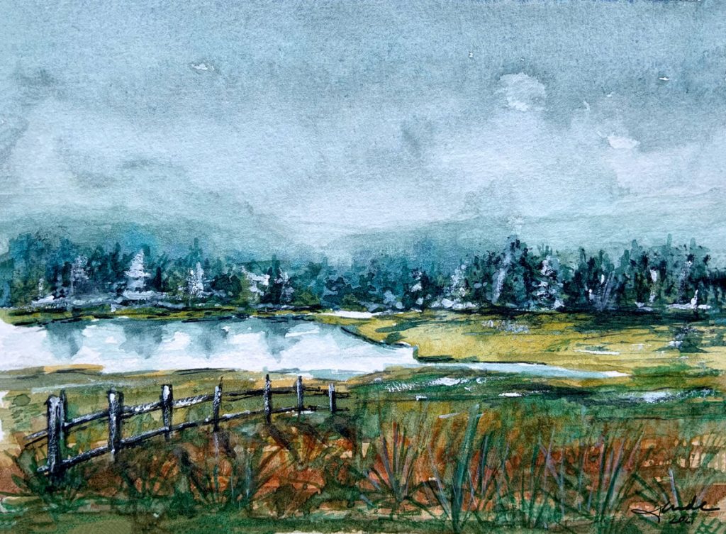 Mild Winter Landscape - Tunde Art