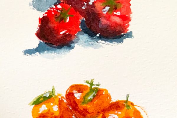 Tomatoes and Clementines by Tunde Szentes