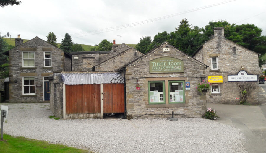 Three Roofs Cafe in Castleton, Peak District