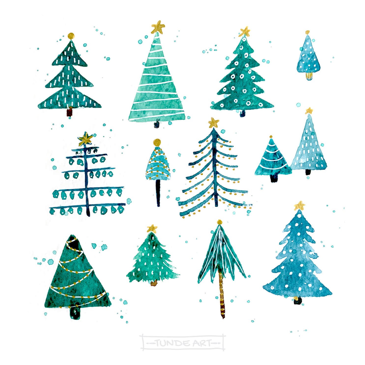 Christmas Tree Pattern by Tunde Szentes