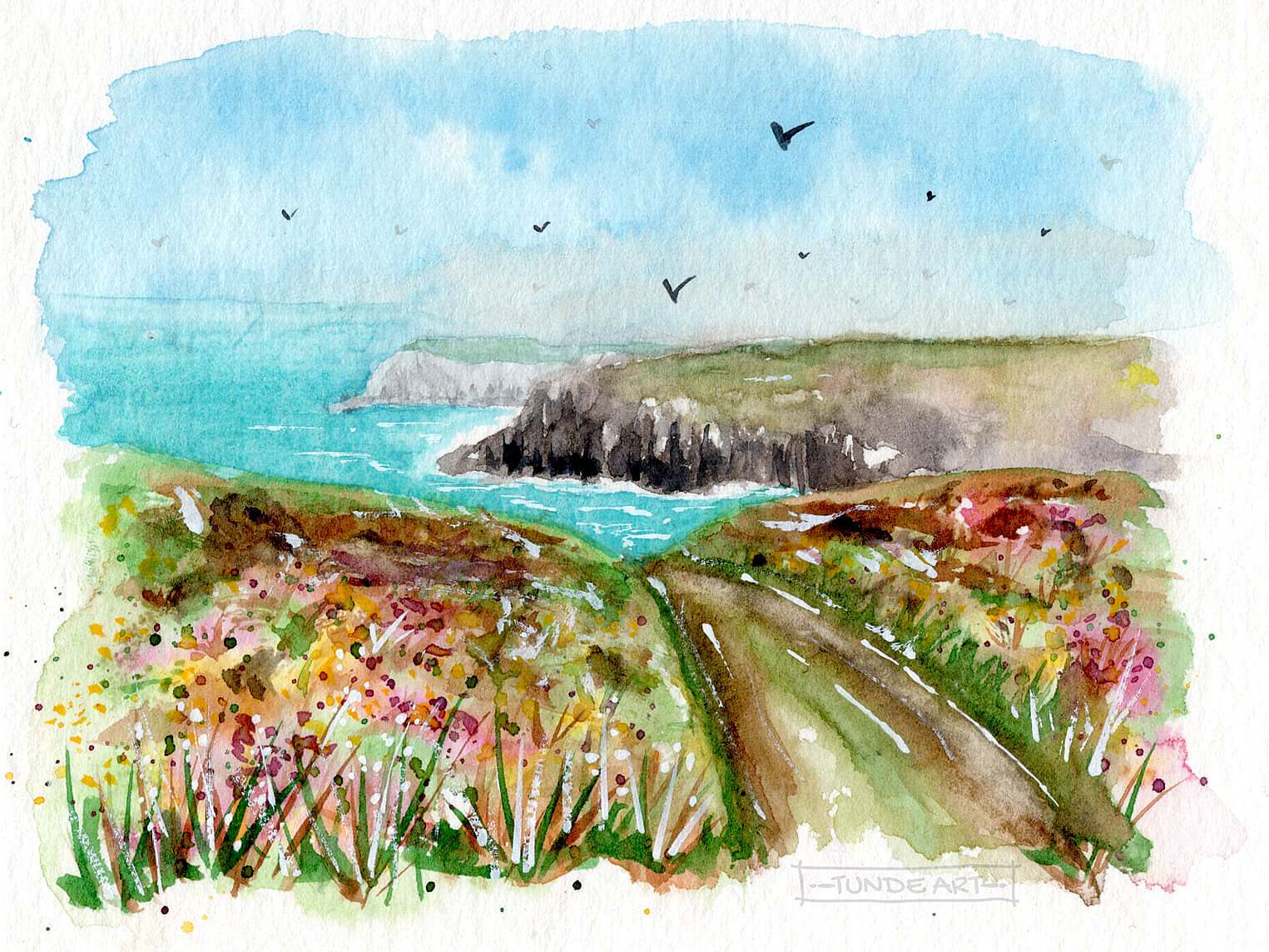Cornwall Landscape by Tunde Szentes