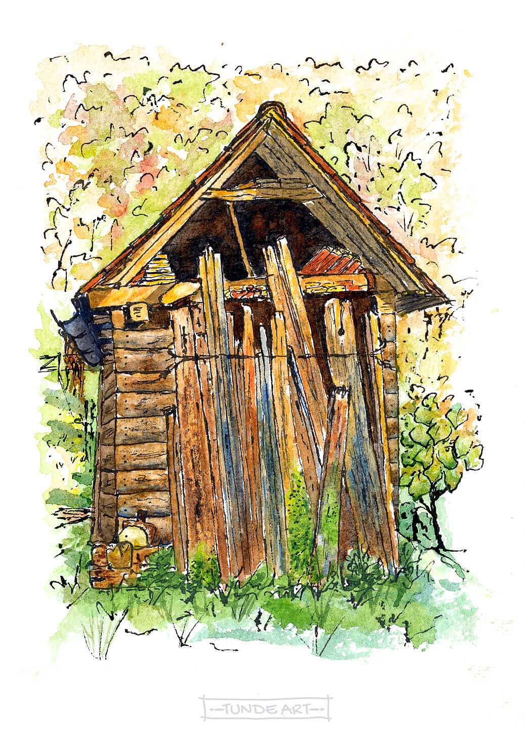 The shed in the house yard by Tunde Szentes